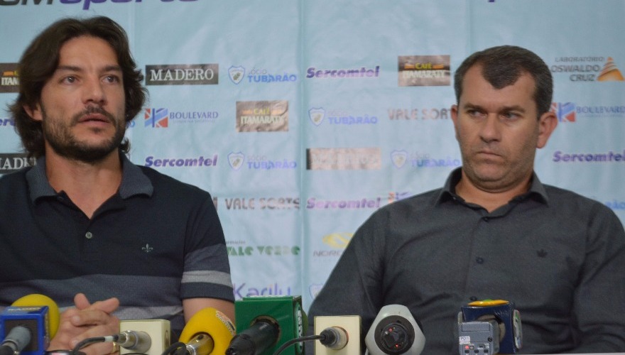 Em coletiva, Tencati e Germano prestam solidariedade à Chape Em coletiva, Tencati e Germano prestam solidariedade à Chape